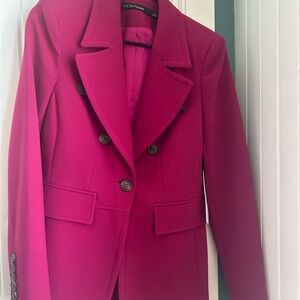 Iris Setlakwe Vibrant Pink Double-Breasted Blazer